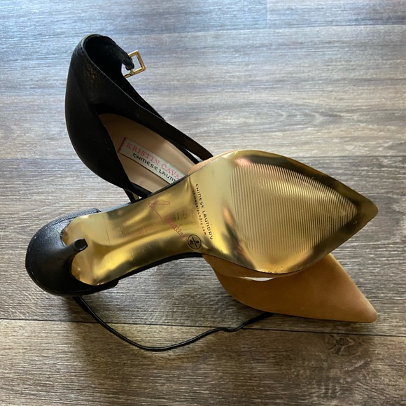 Chinese Laundry Kristin Cavallari Two Tone Ankle Strap Pumps - Drifter - Picture 2 of 6